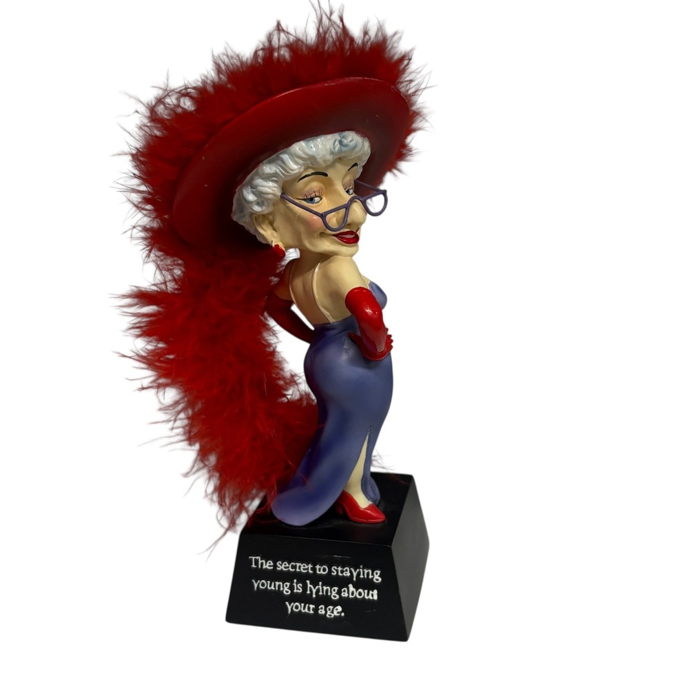 Westland Giftware Biddys Secret Figurine 12802 Red Hat Sassy Senior Humor 2004